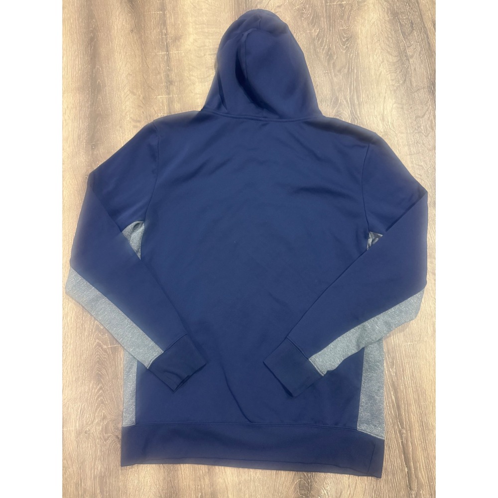 Superman DC Comics Performance Hoodie Navy Blue Gray Red Shield Logo‎ Mens Large - Picture 9 of 9